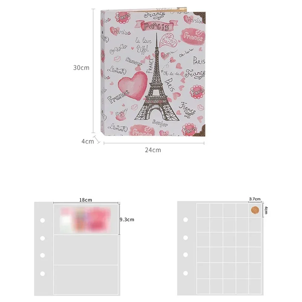 45 Pages Large Capacity Coins Collecting Album Empty Commemorative Badge Coins Paper Money Banknote Storage Holder Scrapbook