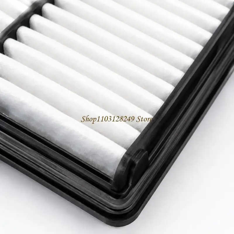 N5KD Replacement Engine Air Filter with White Pleated and Support Ribs 17801-70060 for Routine Vehicle Maintenance and Incoming