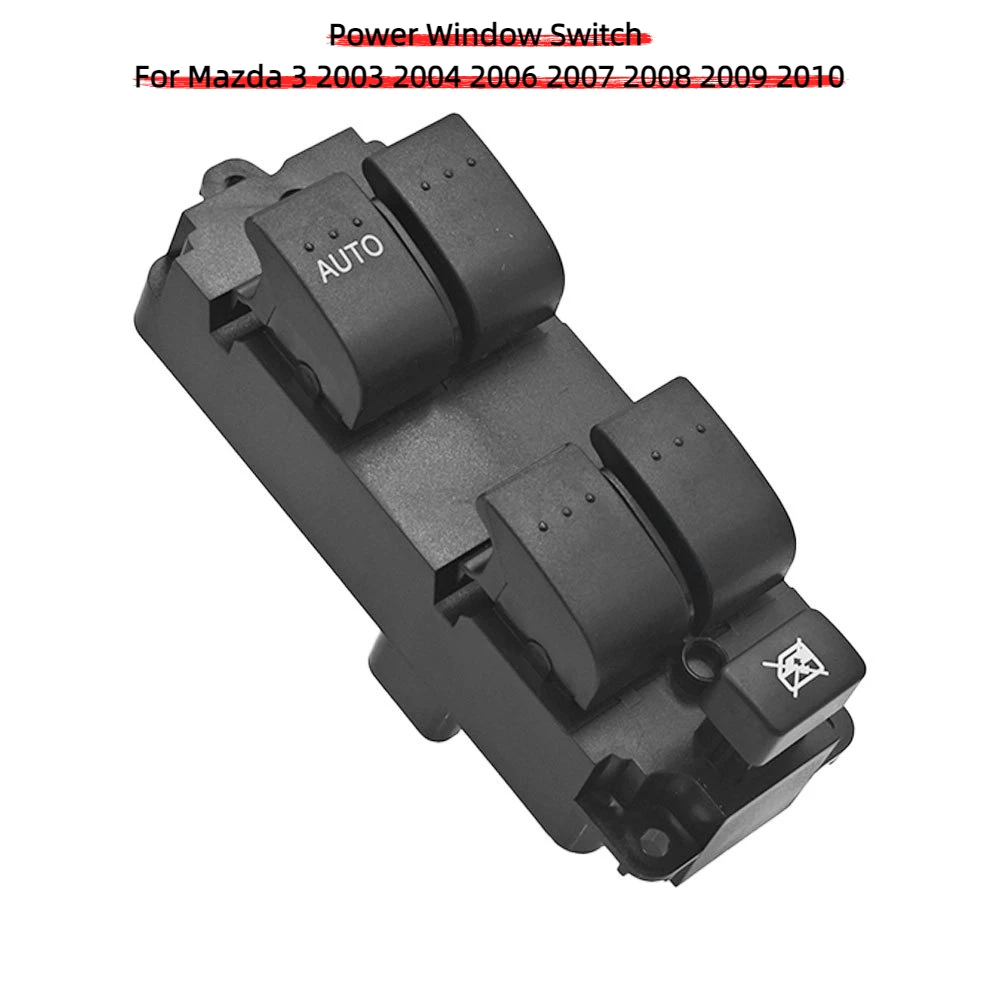 

100% новый левый электромобильный переключатель стеклоподъемника для Mazda 3 2003 2004 2006 2007 2008 2009 2010 BP1E-66-350 BP1E-66350