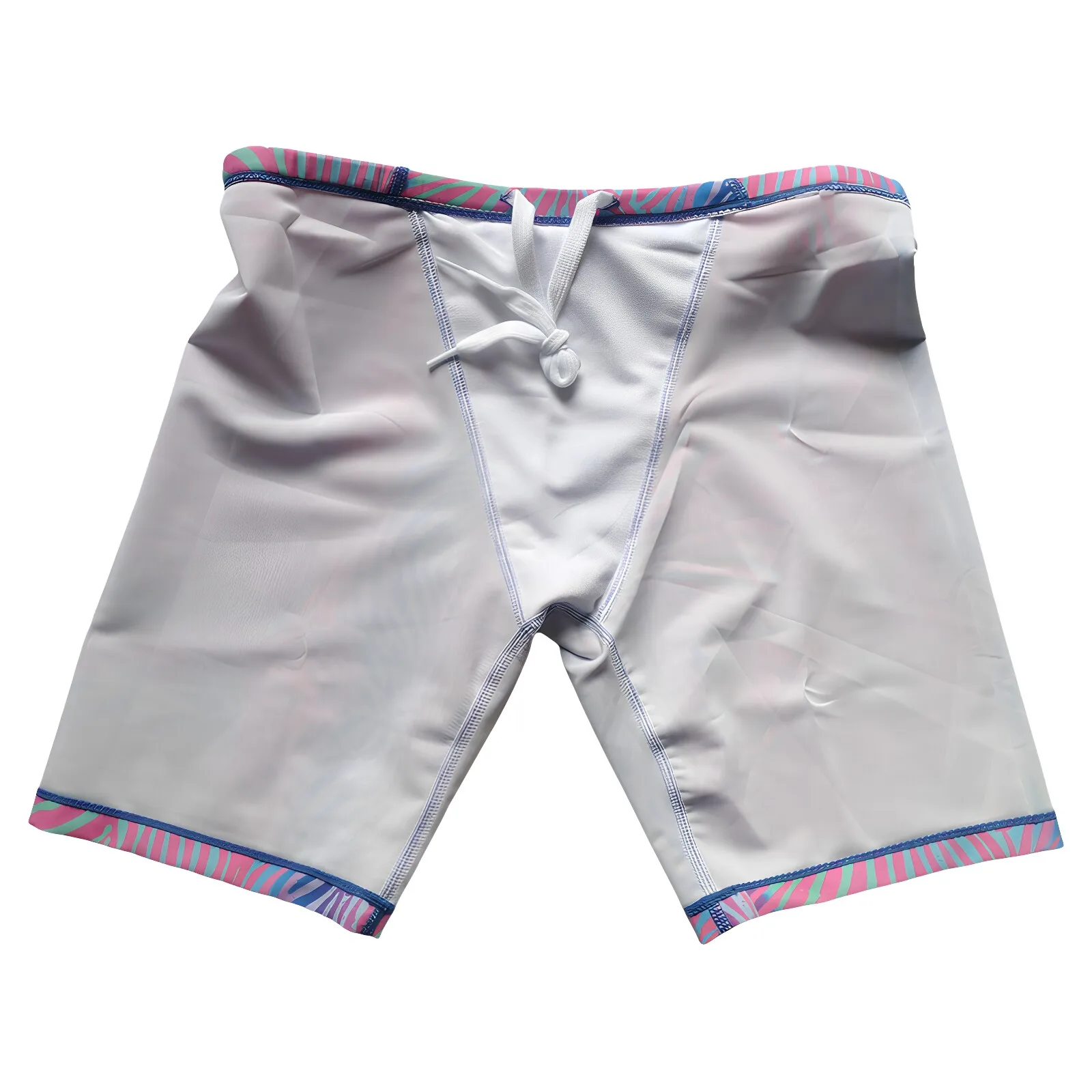 Colorful Zebra Print Men's Swim Trunks High-Elastic Quick-Dry Swimming Shorts for Spa Resort Fun image 6