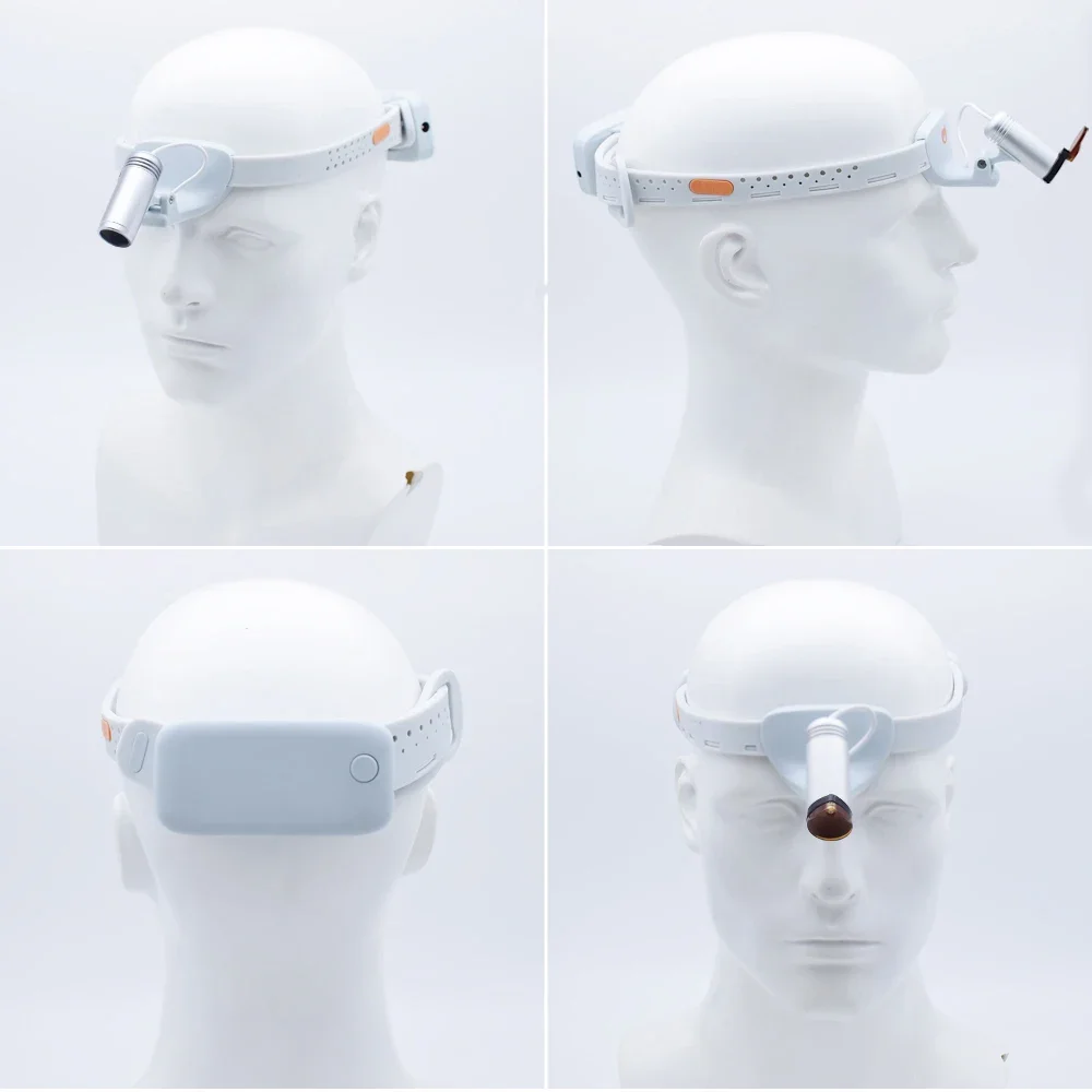 

Medical Equipment LED with Loupe Forehead Lamp Surgical Headlight Source Fiber Optic Medical Surgical Headlamp