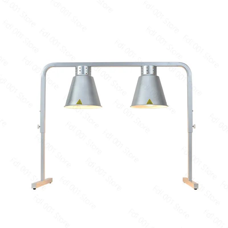 Hotel restaurant counter top double headed light portable food heater heating light