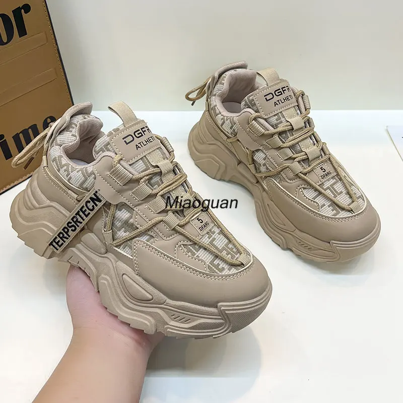 Trendy Women Sneakers 2023 Non-slip for Woman Plush Sport Ladies White Winter CASUAL SNEAKER Autumn Winter Lace-up Designer Shoe