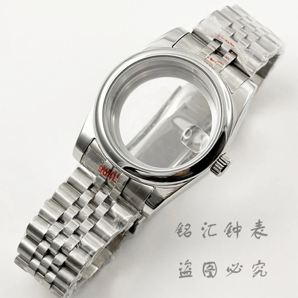VH31 36MM/40MM Waterproof Sliding Lock Stainless Steel Sapphire Crystal Watch Case For NH34 NH35 NH36 NH38 NH70 ETA2824 Movement