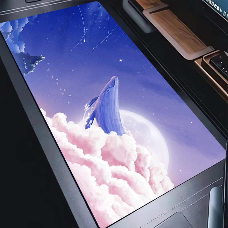 

Portable Mouse Pad Office PC Gaming Non-slip Desk Mat Computer Cartoon Star Cloud Whale Keyboard Pad HD Print Anime New Mousepad