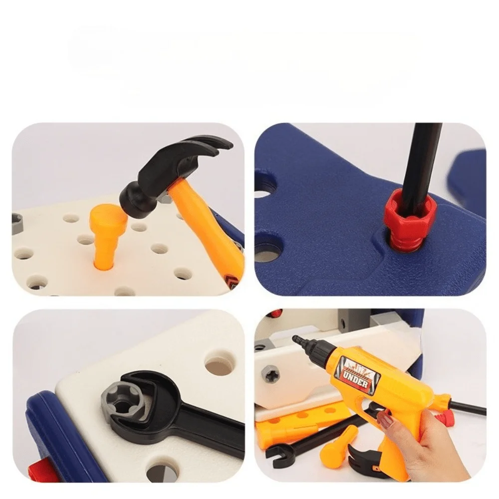 어린이 도구 세트 시뮬레이션 수리 도구 드라이버 수리 집 교육 장난감, 크리스마스 선물, 배터리 필요 없음