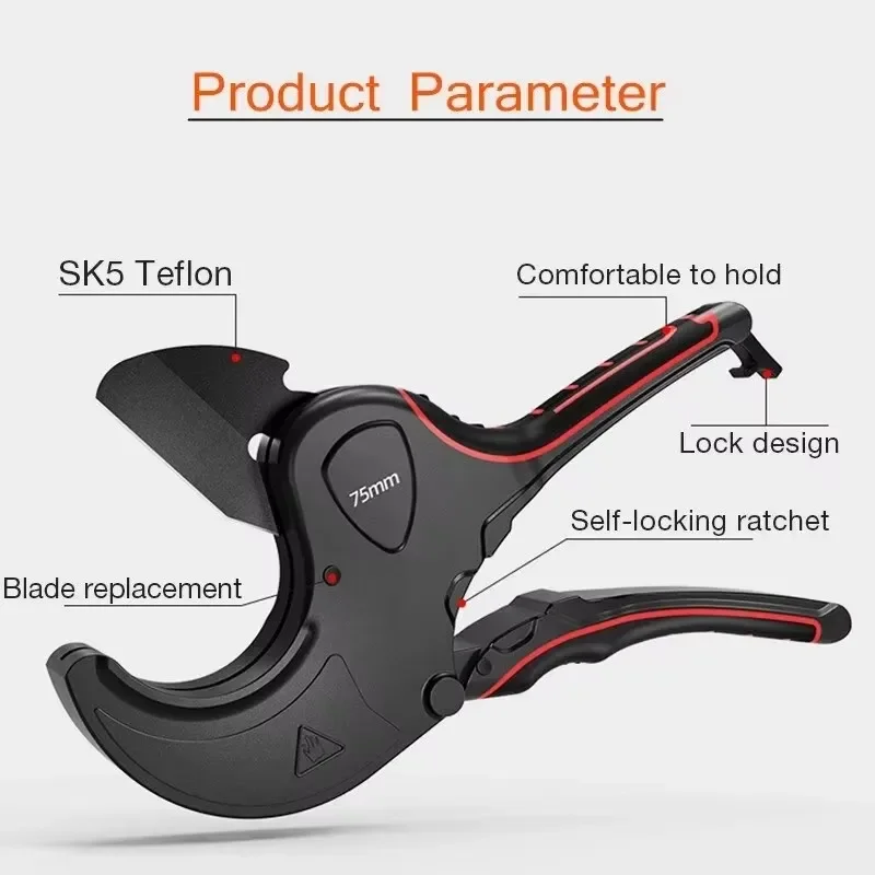 Pipe Cutter 42mm-75mm Aluminum - огляд і ціна Pipe Cutter Ratchet