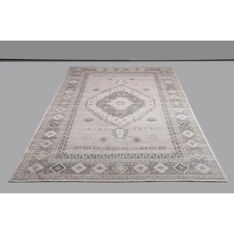 سجادة منطقة قابلة للغسل من مزيج القطن الطبيعي باللون الأحمر الخدود والذهبي والأسود والفحم والبيج #3