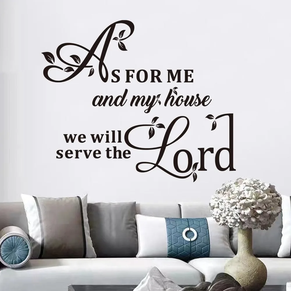 

Bible Verse Wall Stickers for Bedroom: Christian Quotes Inspirational Positive Vinyl Art Wall Decals for Living Room Wall Decor