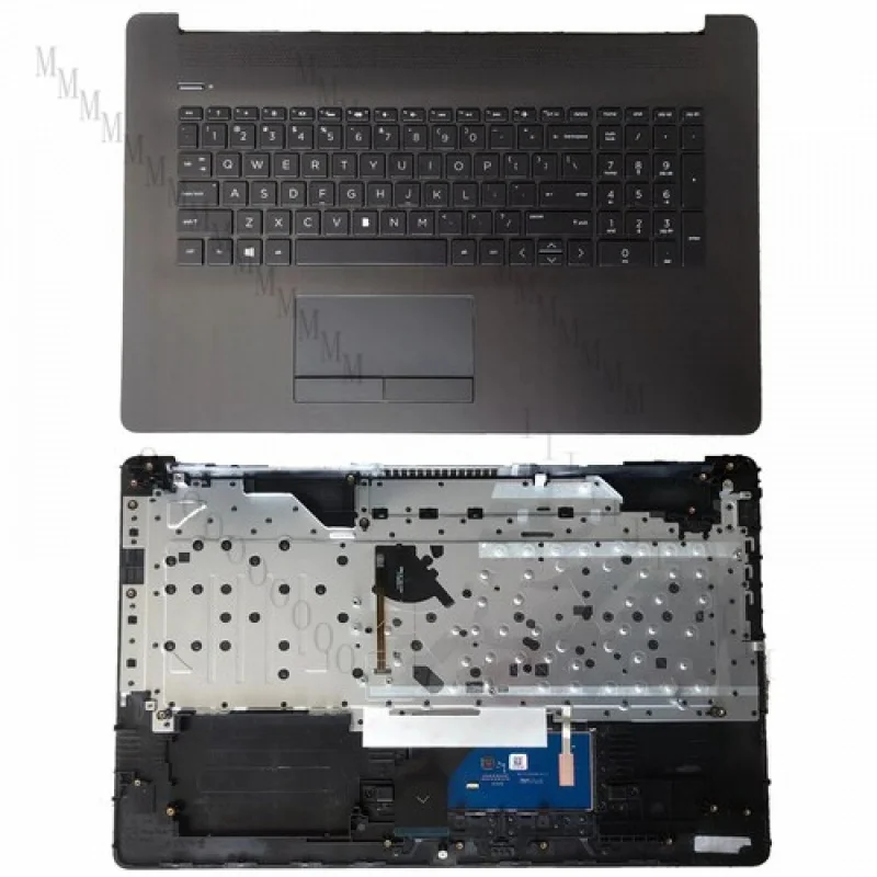 

AE New Laptop Palmrest Keyboard Backlit With Touchpad For HP 17BY 17-BY 17-CA Black
