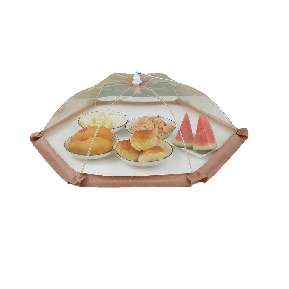 Foldable Food Covers Mesh Anti Fly Mosquito Meal Food Picnic Supplies Cover Cover Dish Covers Umbrella Meal Kitchen M5c1