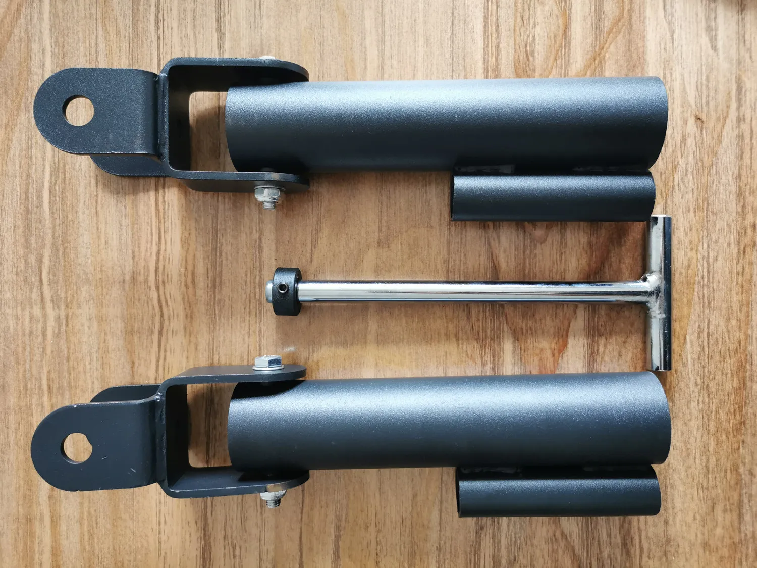 Dual Landmine Attachment For 60mm 75mm Power Rack 17mm Hole Double Barbell Holder Commercial Gym Equipment - view 2