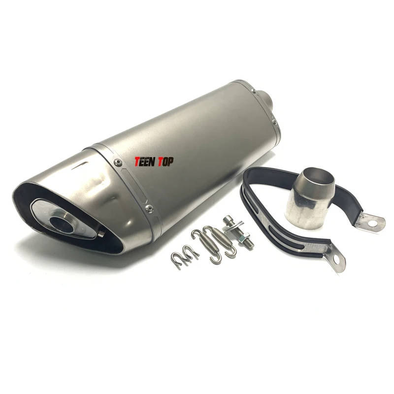 51mm Slip-on Exhaust For KTM Duke790 Duke890 Exhaust Pipe 304Stainless Steel Exhaust Muffler DB Killer Link Duke 790 Middle Pipe