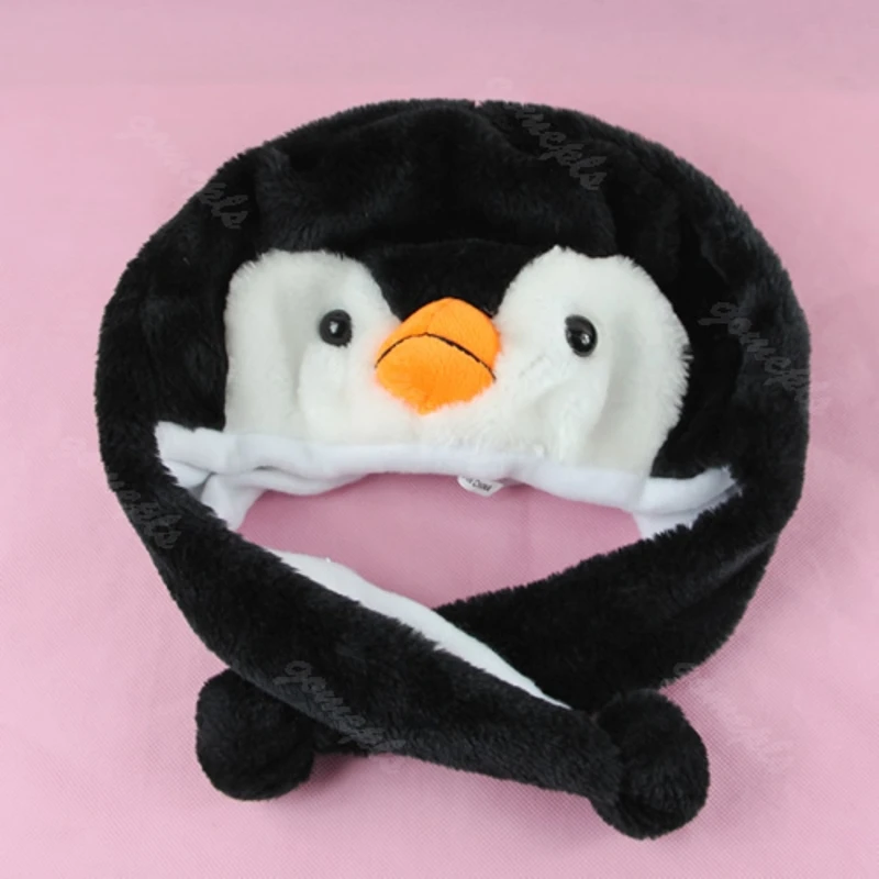 1PC Cartoon Animal Penguin Mascot Plush Warm Cap Hat Warmer New