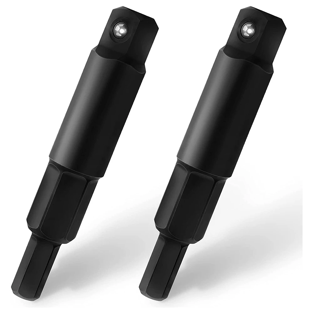 2-pak 3/16 do 5/16 adapter klucza serwisowego z kluczem sześciokątnym, zestaw adapterów do końcówek sześciokątnych z grzechotką, otwieracz zaworu HVAC