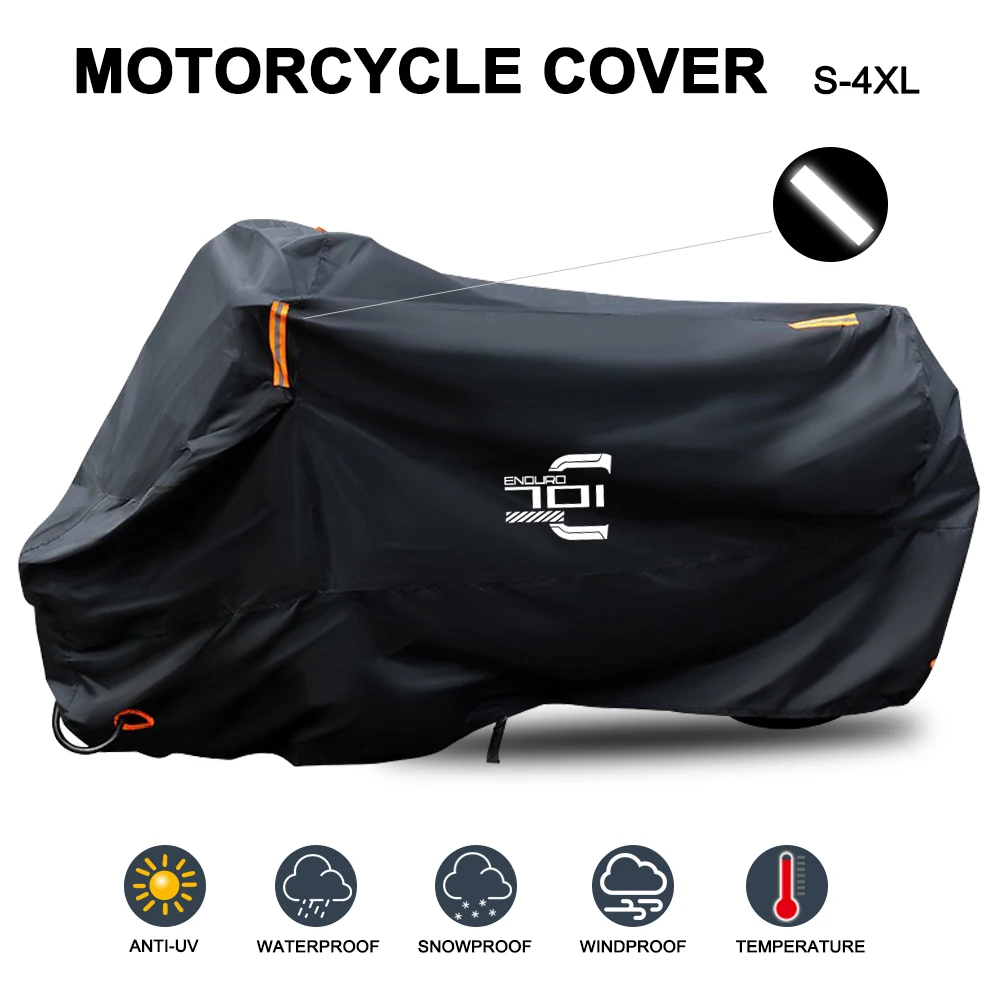 

Motorcycle Cover Waterproof Outdoor All Season Dustproof UV Protective Rain Cover for Husqvarna SVARTPILEN 701 SVARTPILEN701