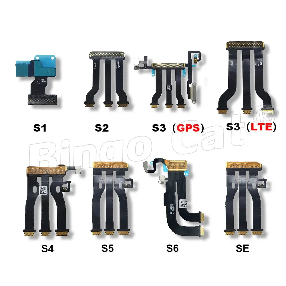 2pc LCD Display Touch Screen Motherboard Main Board Connector Flex Cable Ribbon For Apple Watch Series 8 7 3 4 5 6 SE 45mm  44mm