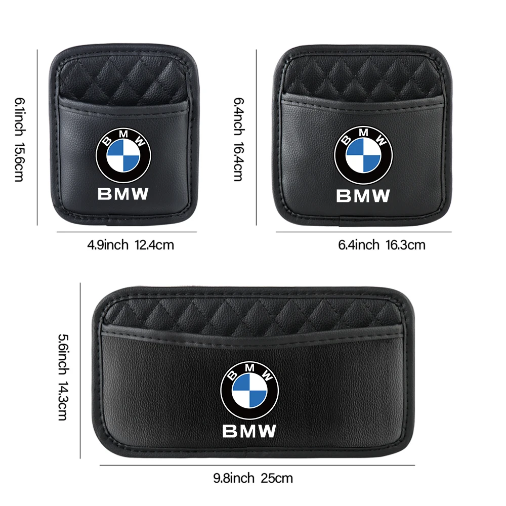 1pcs Car Interior Storage Bag Auto Seat Back Storage Pockets For M Bmw E39 E36 F20 E87 G30 E92 E91 X5 E70 F11 G20 X3 F25 E30 F31