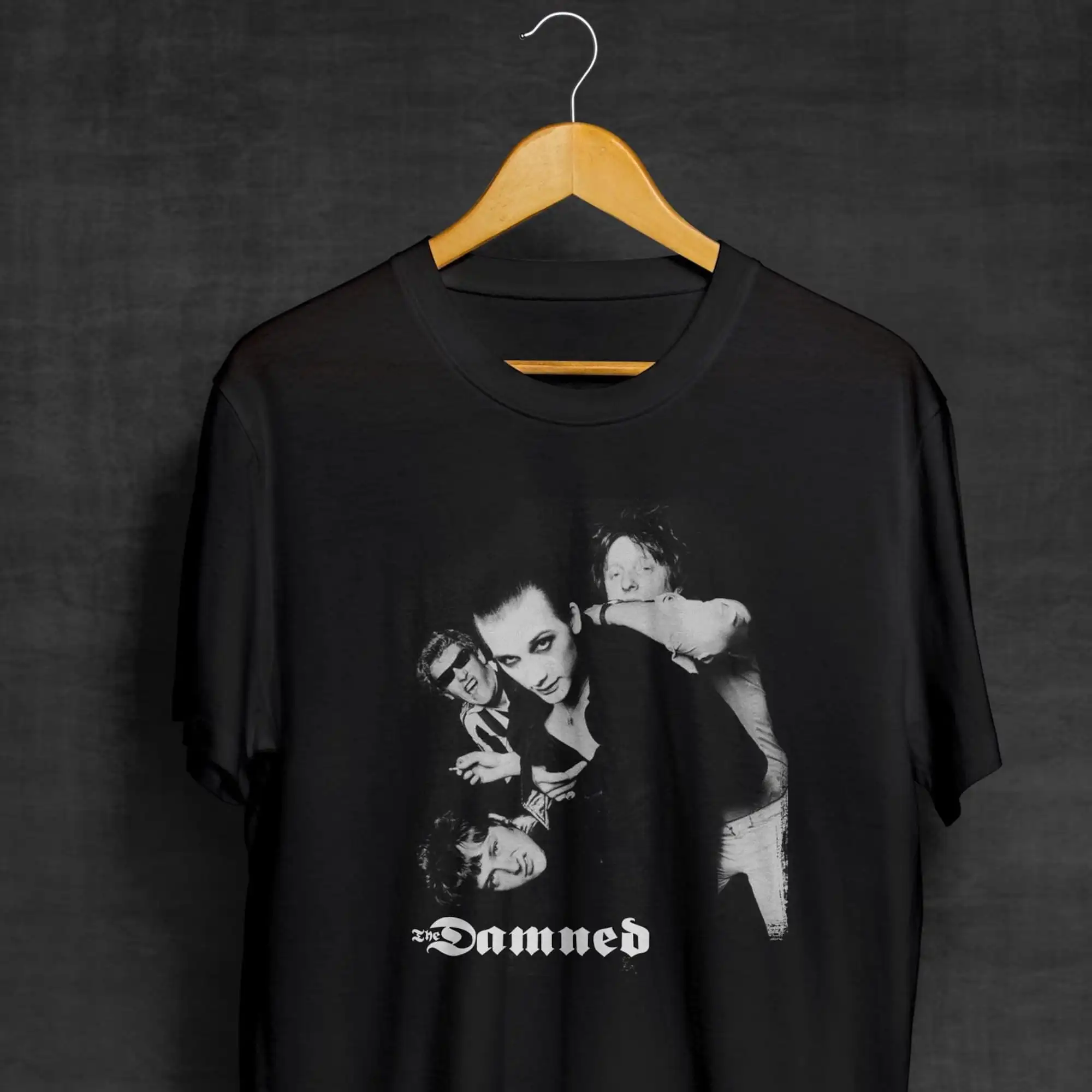 Damned Band Black T-Shirt The Damned T-Shirt Band Shirts Goth Rock Punk Band Shirts