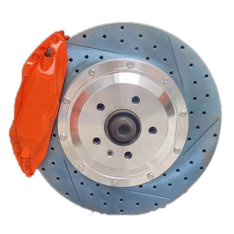 orange TSL F40 4 pot 300*28 4*100hole front wheel modified brake caliper kit  for  Vios Yaris Myvi 2005-2013 16Inch Wheel