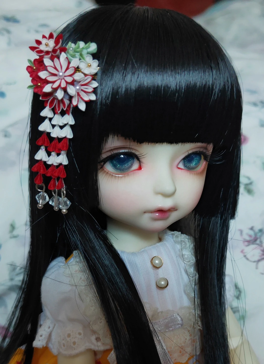 BJD Blythe Handmade flower string hair ornaments headdress 1/6 30cm BJD anime girl (Fit for Pullip,Ob24, Licca)