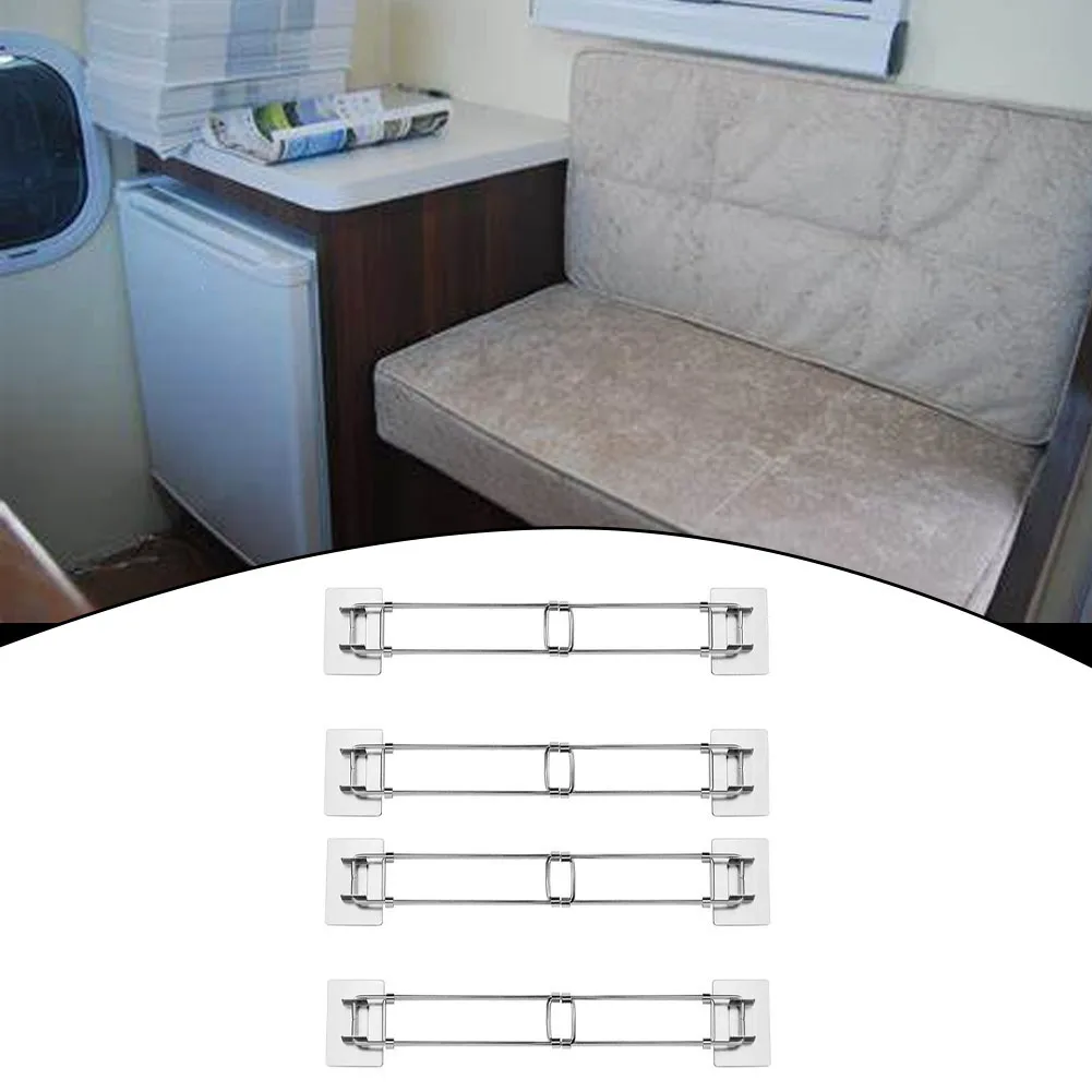 4 шт. натяжные стержни для холодильника на колесах, регулируемый натяжной стержень для холодильника на колесах, 32 см x 3,8 см, 56,6 см x 3,8 см, фиксированный кронштейн для хранения
