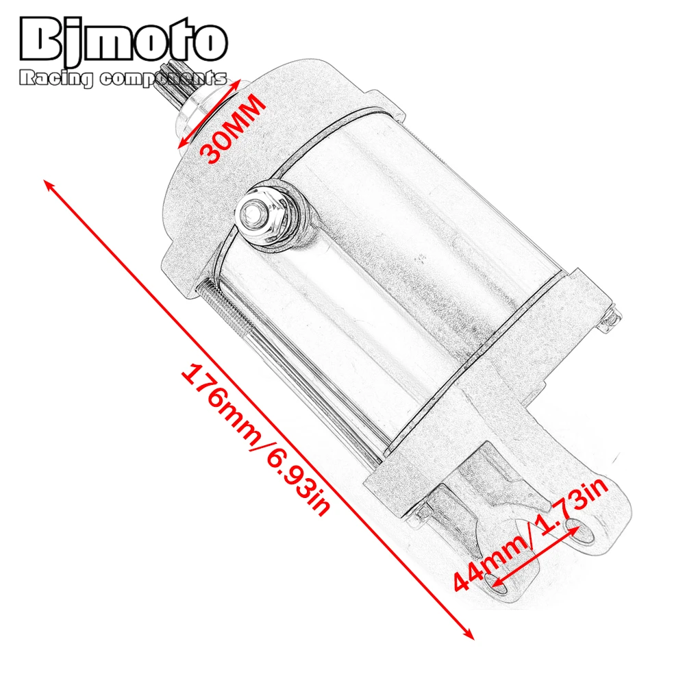 محرك بداية لـ CYR ATV Route 451 لـ GOES ATV 350s 400 360 Max 4x2 4x4 3120062E-000 31200208-000 AEO-3120062E-000 #6