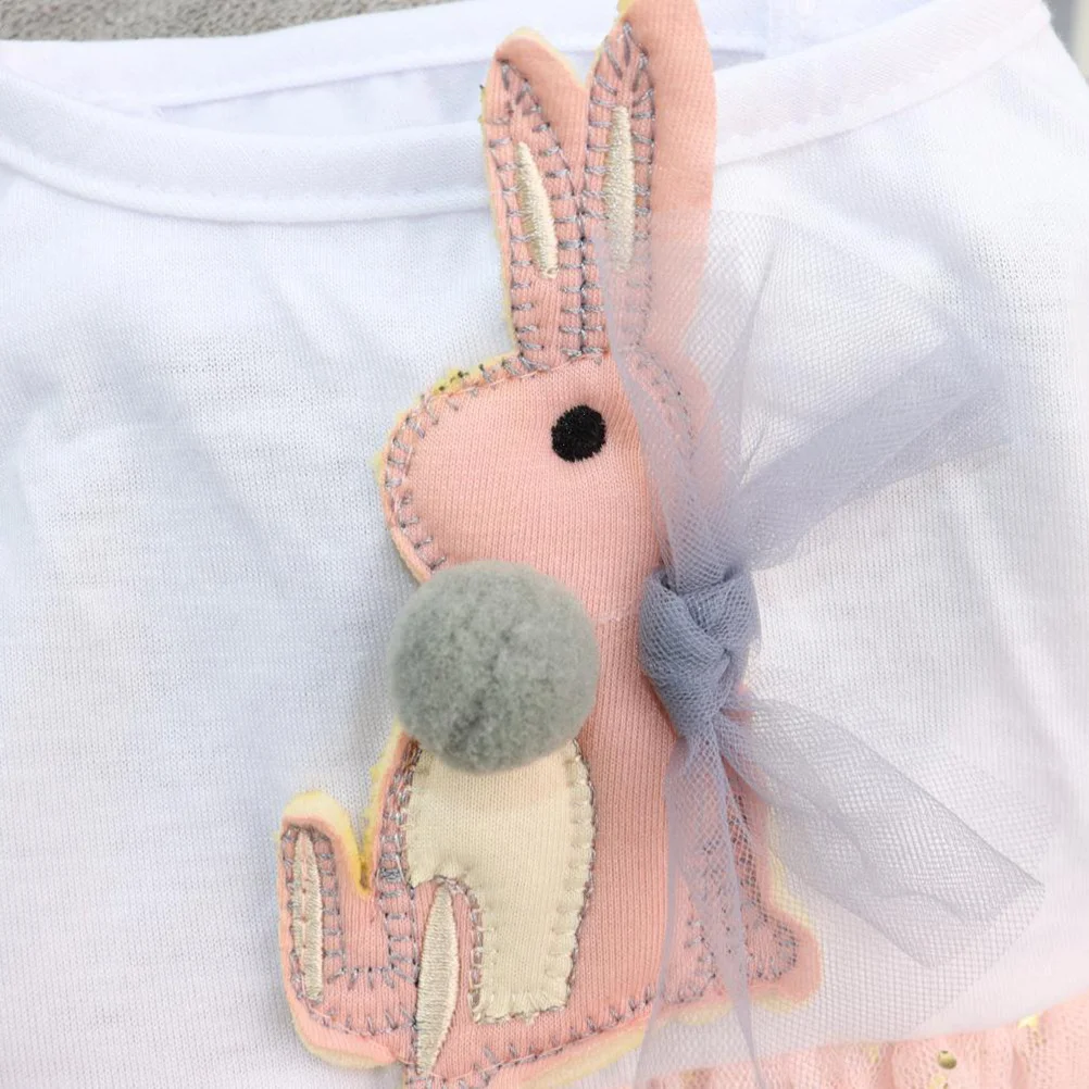 

Pet Skirt Lace Dress Cotton Pink Size Summer One-Piece Dog Clothes Party Outdoor Apparel Dress for Dog