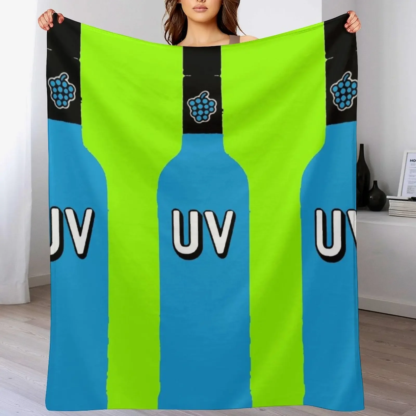 

New UV Vodka Throw Blanket Soft Plaid christmas decoration halloween Extra Large Throw Blankets