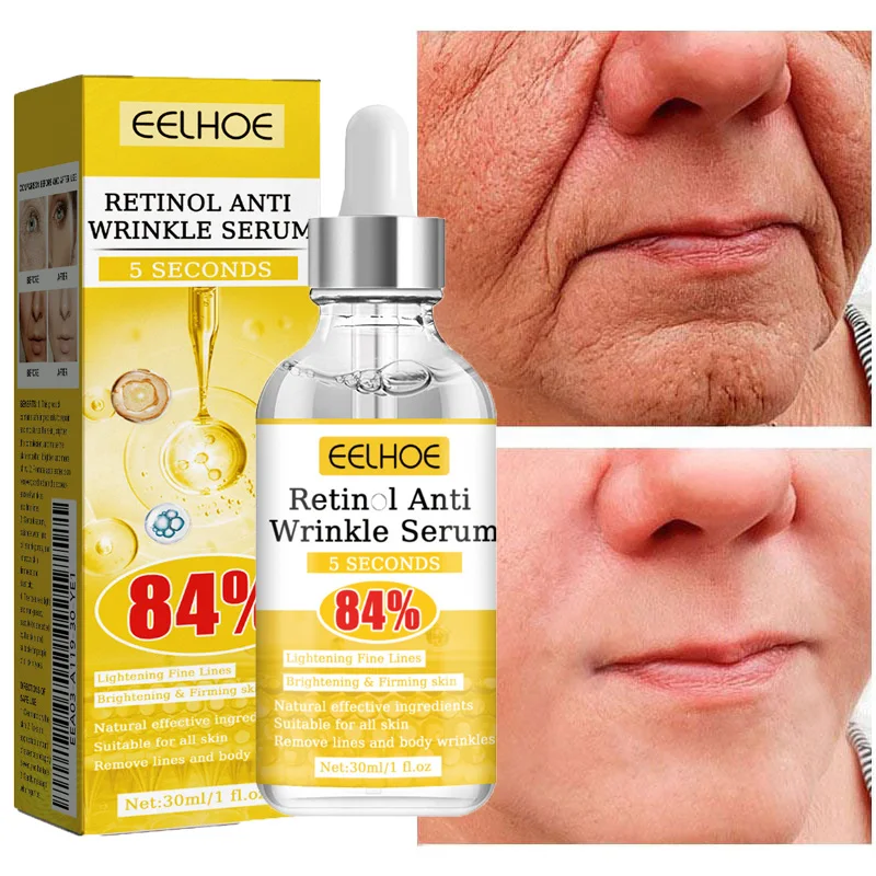 

Retinol Anti-Wrinkle Serum Anti Aging Face Lifting Firming Fade Fine Lines Moisturizing Skin Care Hyaluronic Acid Facial Serum