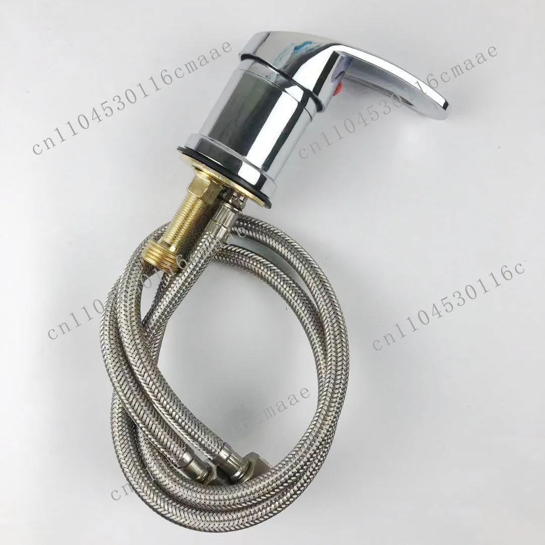 Shampoo bed faucet switch barber shop hairdresser hot and cold water mixing valve hand screw
