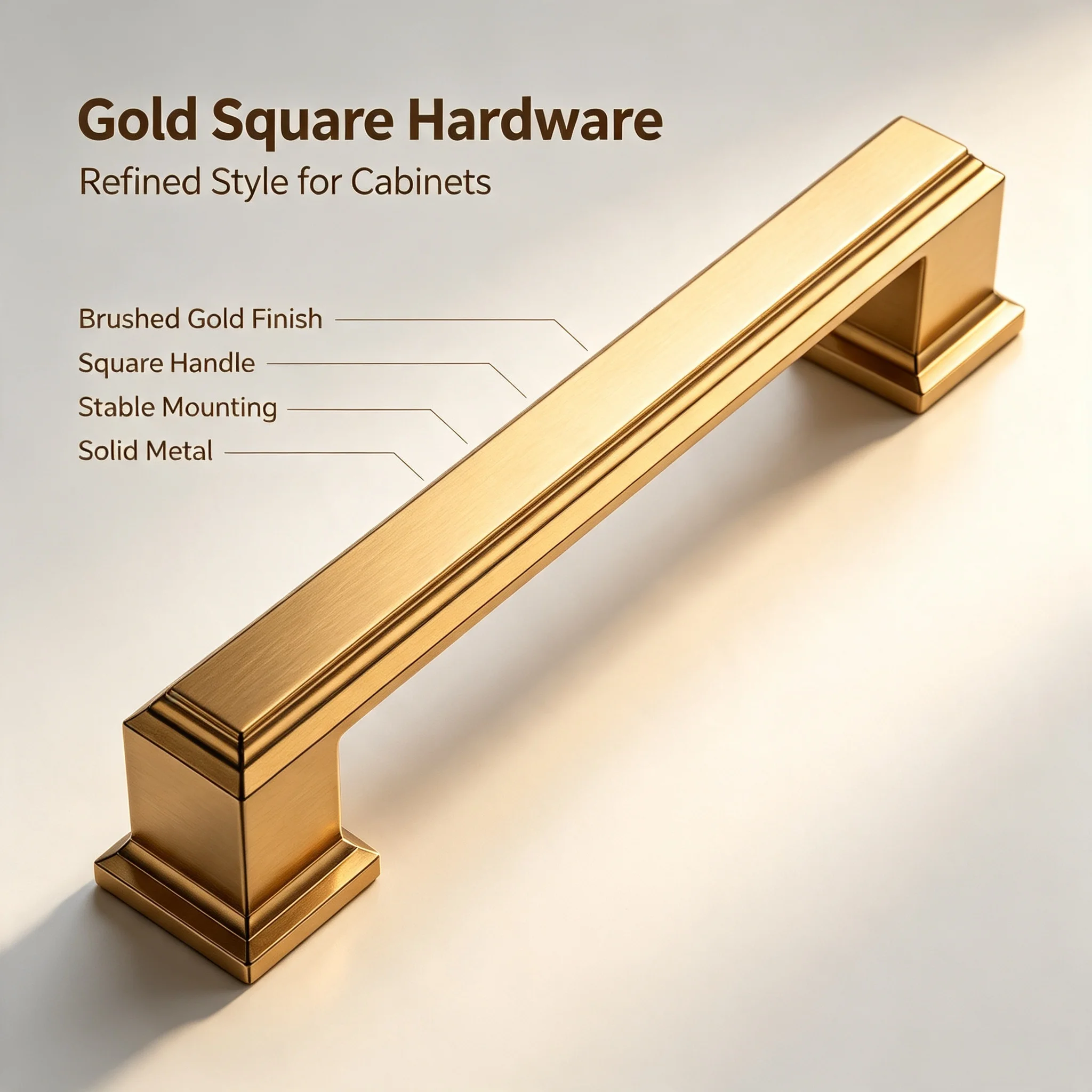 Champagne Bronze Cabinet Handles 10 Pack, American‑Style Metal Cabinet Pulls, Hardware for  Cupboard Drawer Wardrobe