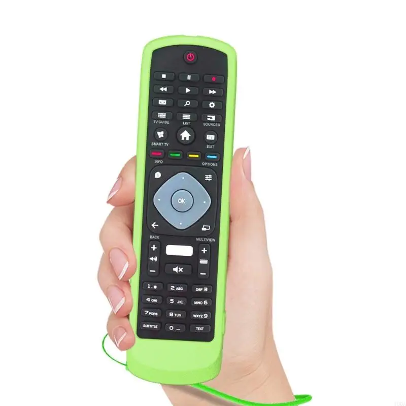 Protectora 19QA para ajuste casos para Netflix HOF16H303GPD24 Remoto impermeable a prueba agua Manga silicona C