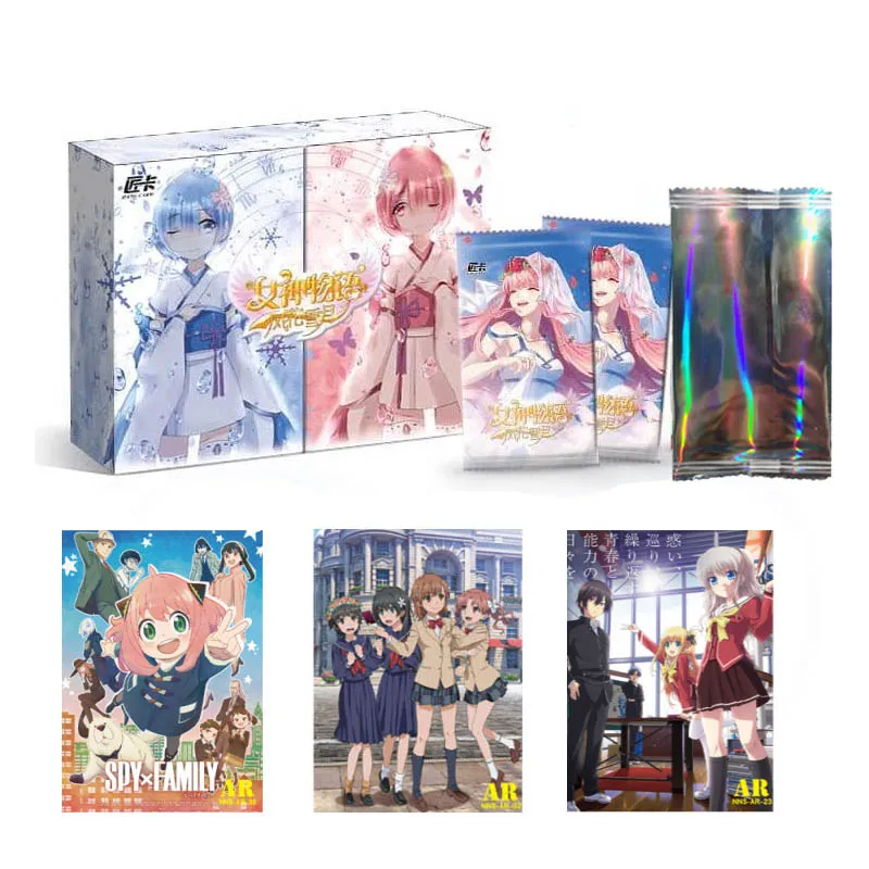 Goddess Story Cards Collection Box Booster Anime Peripheral Character Paper Games Playing Card Toy