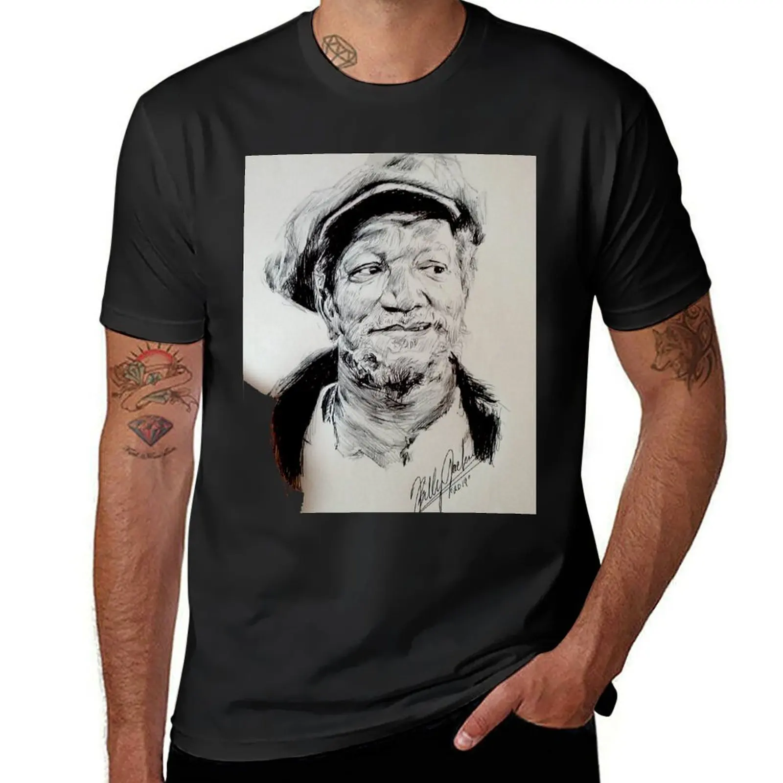 

Redd Foxx T-Shirt plain anime black t-shirts for men