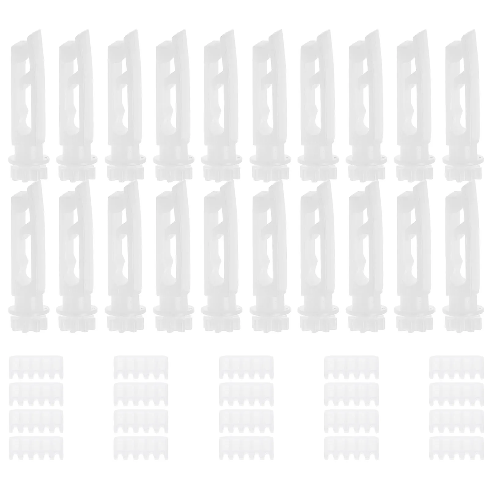 

1Set Vertical Blind Plastic Headrail Hooks Adjustable Pinch Pleated Drapery Hooks Heavy Duty Smooth Operating Curtain