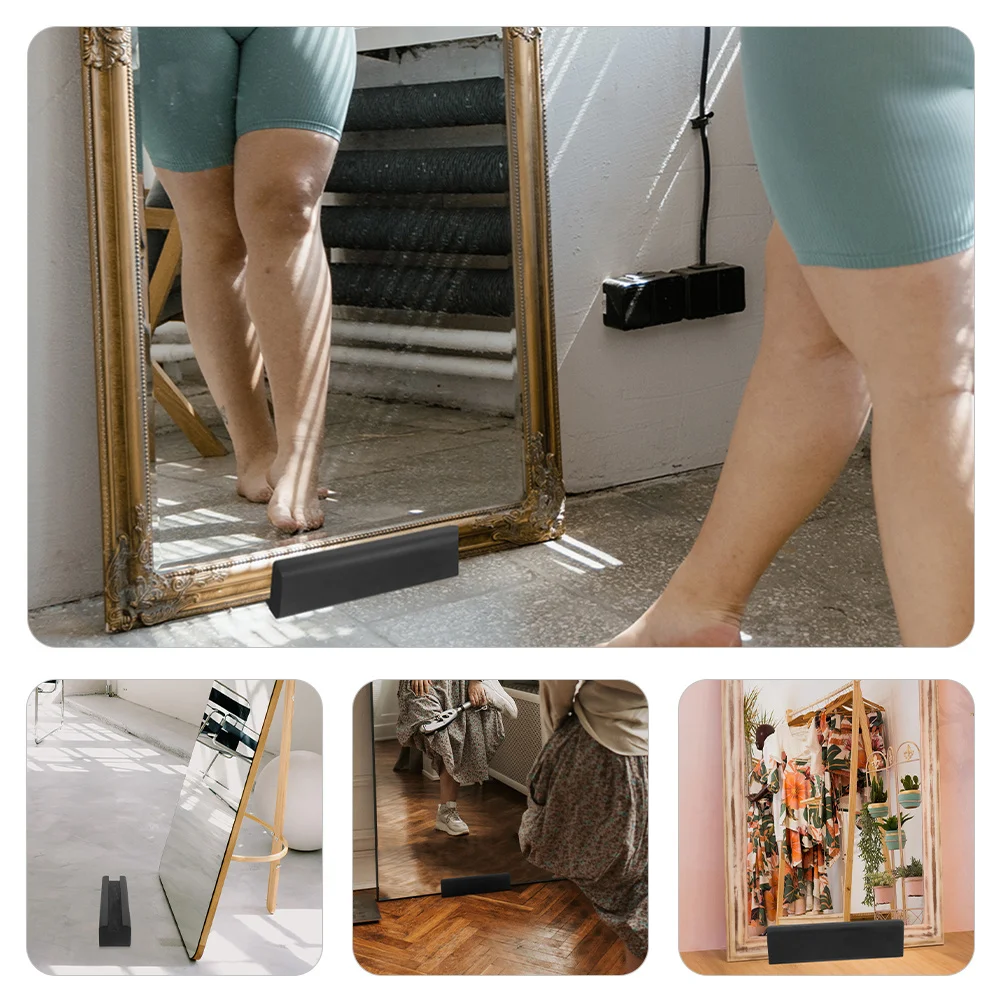 

Wooden Floor Mirror Anti-Skid Support Stand for Full Length Mirror Holder Artwork Display Home Office Decor Wood Artwork Rack