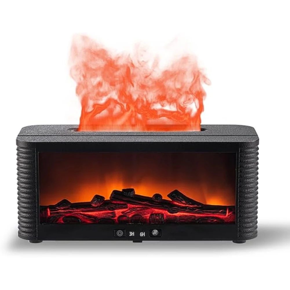 

【GRATEFUL】Увлажнитель для ароматерапии, 250 мл, тихий увлажнитель воздуха с имитацией пламени камина и питанием от USB