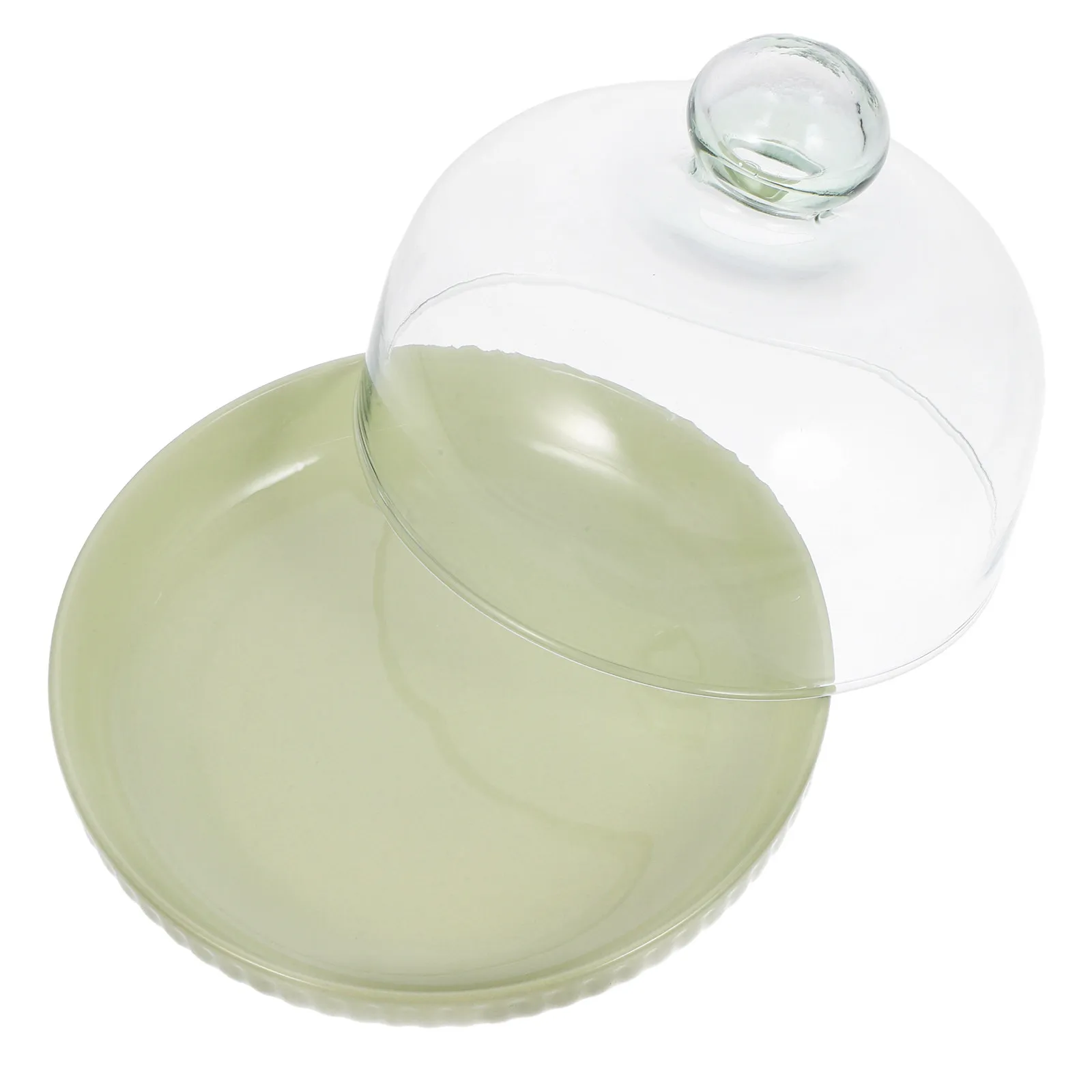 

Clear Cake Stand with Glass Dome Dessert Cupcake Tray for Wedding Party Display Cake Stand with Dome Cupcake Display Tray