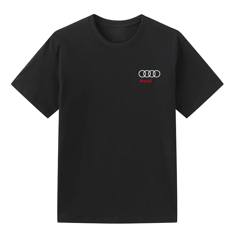 

Audi Q5 Compact Cross-Country Vehicle SUV Car Creative Short Sleeve T-Shirt Men's and Women's Street Trend Clothing