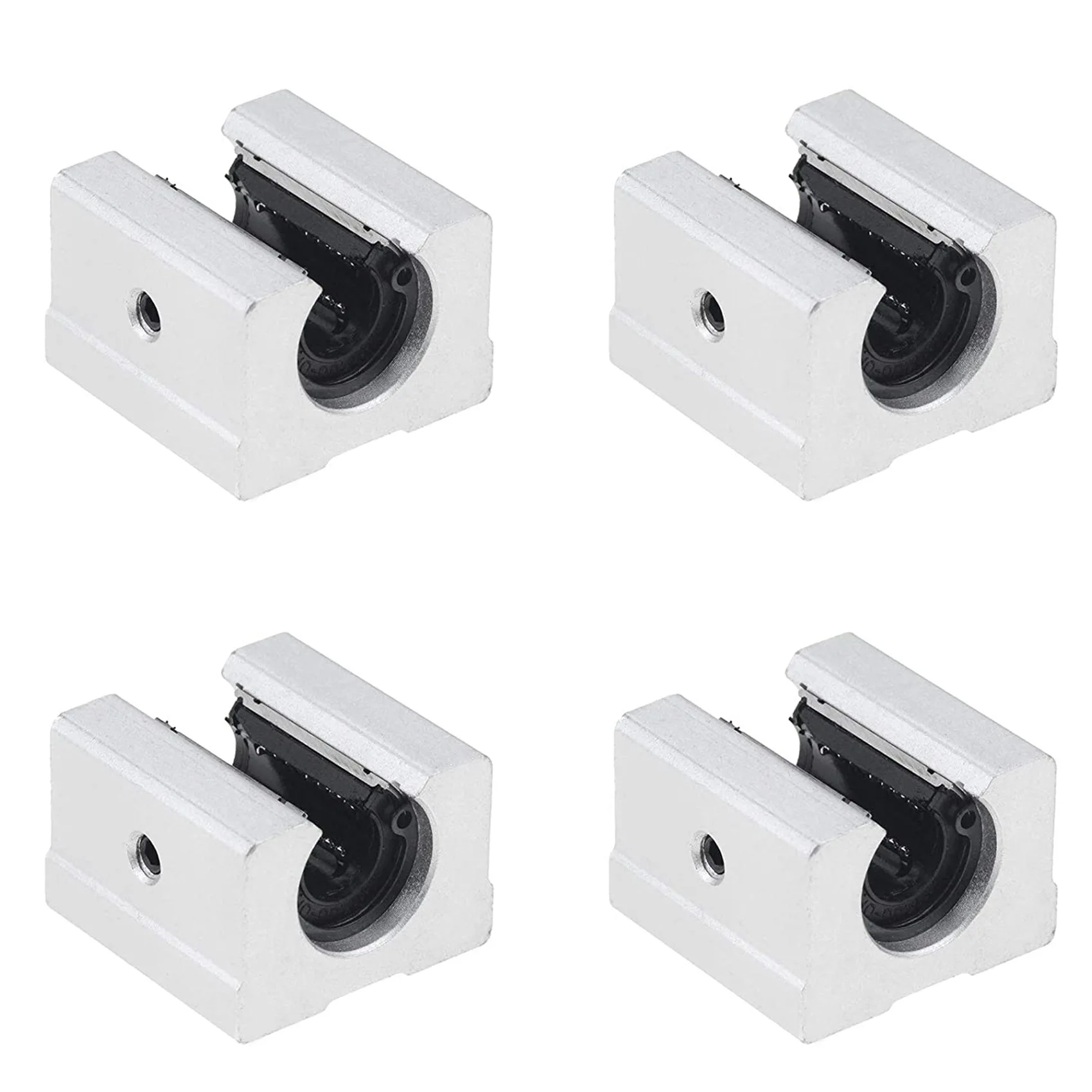 New Tech 4PCS SBR16UU Blocco scorrevole con cuscinetto a sfere lineare per guida lineare SBR16