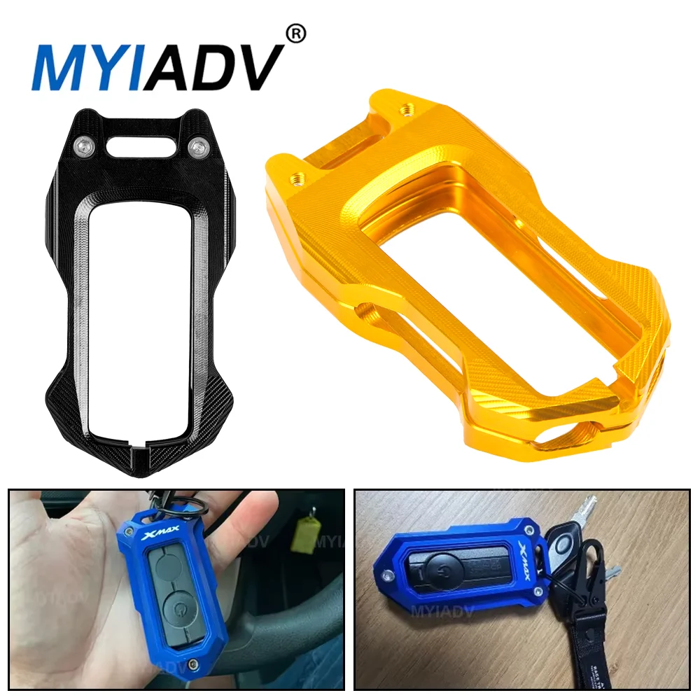 For Yamaha XMAX400 XMAX300 XMAX250 XMAX125 XMAX 400 Motorcycle Remote Key Case Shell Keyless Holder Protective Cover Accessories