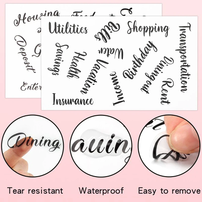 1Set A6 Budget Binder Cash Envelope Planner System Organizer with Budget Money Envelopes,Expense Budget Sheets,Binder Pockets