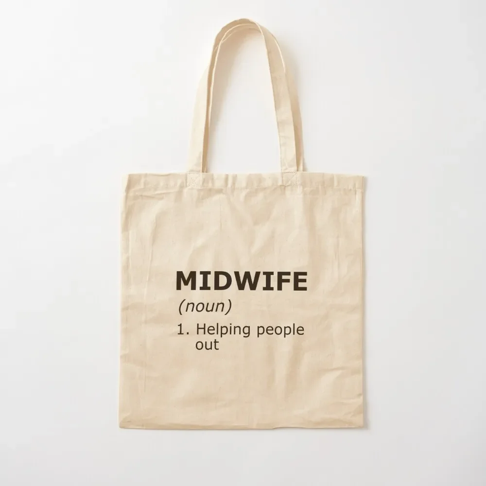 

Midwife - Helping people out Tote Bag hand bag ladies woman shopping bag