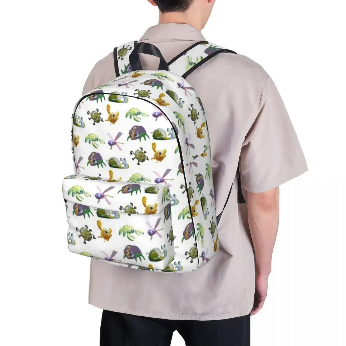 Bugsnax Sticker Pack zaini borsa per libri per studenti di grande capacità borsa a tracolla zaino per Laptop zaino da viaggio di moda borsa da scuola