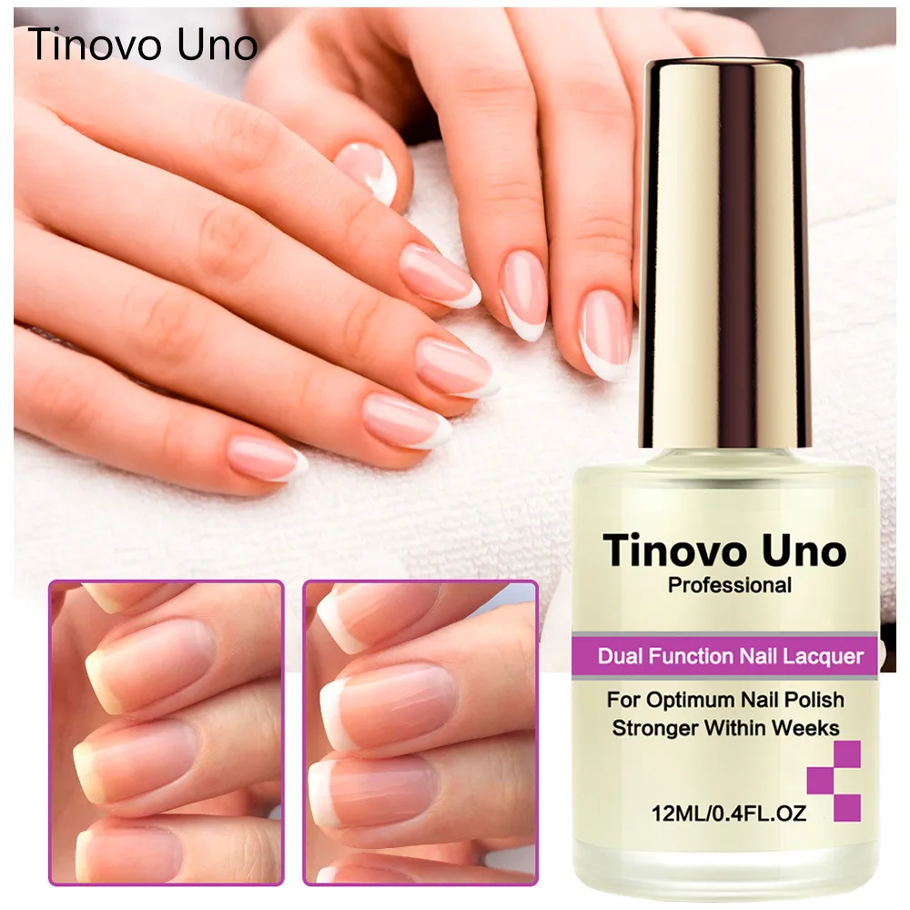 

Tinovo Uno 12ml Nail Strengthener Growth Formula Dual Function Nail Lacquer Polish Natural Dry Healthy Nail Care Repair Base Oil