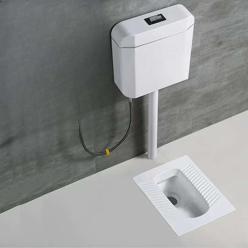 Glazed squatting toilet integrated strong flushing fast sewage squatting toilet deodorant splash-proof thickening