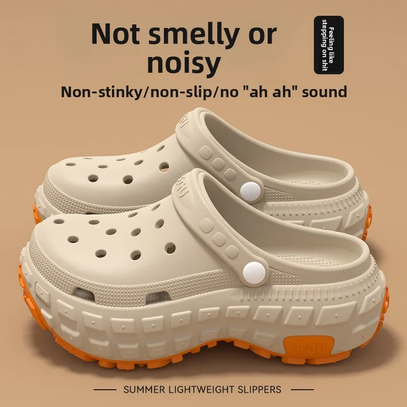 

Men's Driving Breathable Non-slip Hole Shoes Summer New Deodorant Non-slip Outer Wear Wear Wear-resistant Fishing Beach Sandals