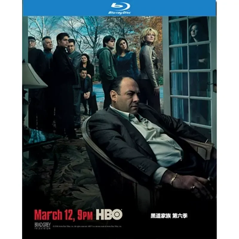 American TV Series The Sopranos Seasons 1–6 Full Version English Audio with Chinese and English Subtitles BD Blu-ray Disc Set
