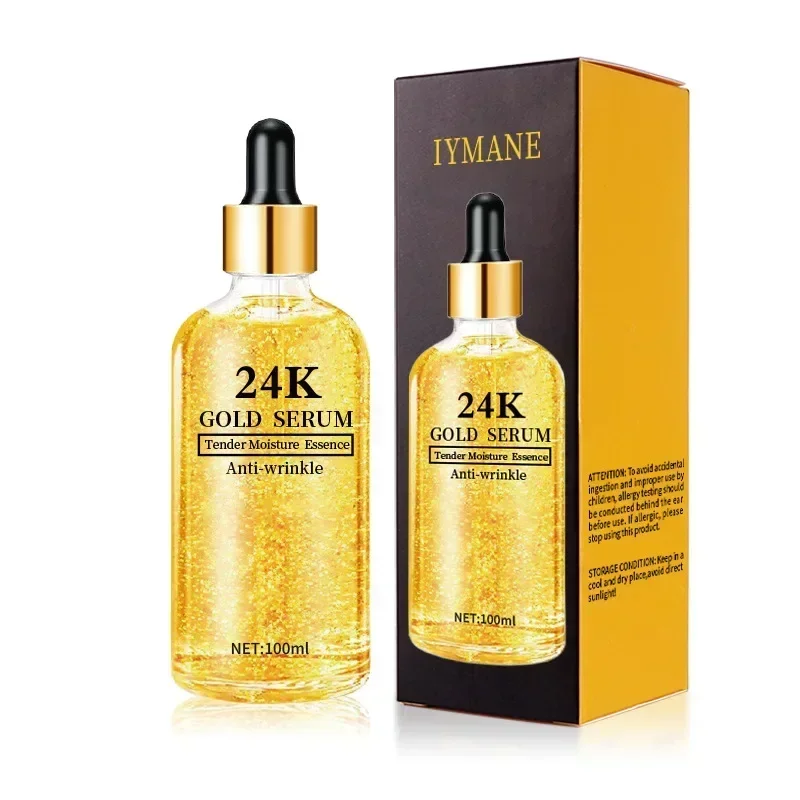 100ml 24k Gold Hyaluronic Acid Nicotinamide Face Serum Anti Aging Facial Lifting Collagen Essence Skin Care Whitening Serum